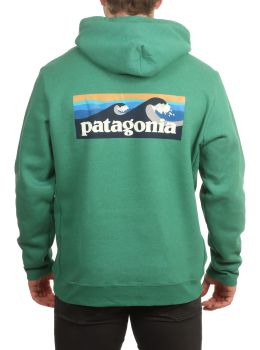 Patagonia Boardshort Logo Uprisal Hoodie Green