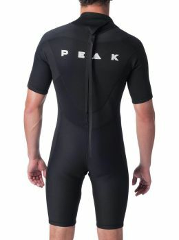 Peak Energy 2MM Back Zip Shorty Wetsuit Black