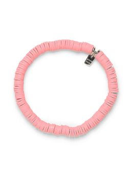 Pura Vida Pastel Disc Stretch Bracelet Pink