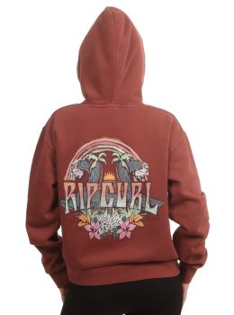 Ripcurl Block Party Relaxed Hoodie Plum