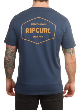 Ripcurl Stapler Tee Washed Navy