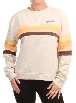 Ripcurl Surf Revival Pannelled Crew Oatmeal