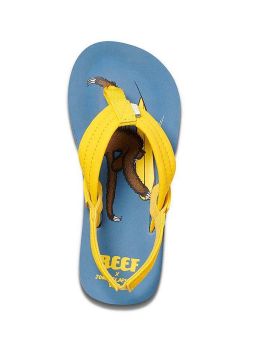 Reef Boys Little Ahi Sandals Surf Sloth