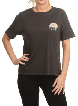 Ripcurl Line Up Relaxed Tee Washed Black