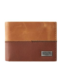 Ripcurl Stitched Rfid All Day Wallet Tan Brown