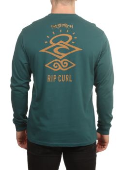 Ripcurl Search Icon Long Sleeve Blue Green