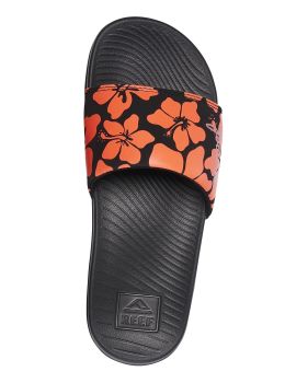 Reef One Slide Sandals Hibiscus