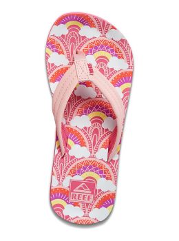 Reef Girls Ahi Sandals Rainbows And Clouds