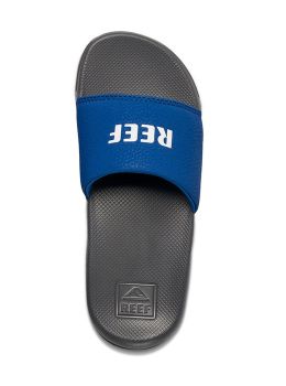 Reef Boys One Slide Sandals Grey Blue