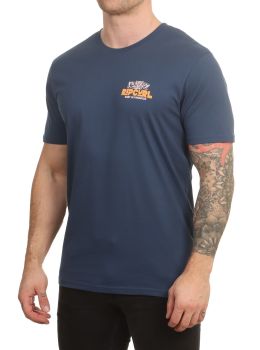 Ripcurl Surf Paradise F And B Tee Washed Navy