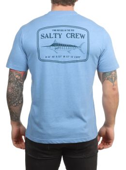 Salty Crew Stealth Tee Light Blue Heather