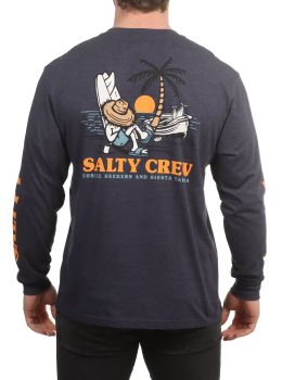 Salty Crew Siesta Long Sleeve Navy Heather