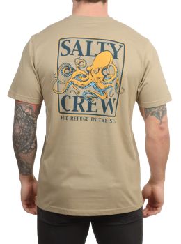 Salty Crew Ink Slinger Tee Khaki Heather