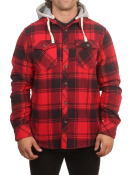 Saltrock Colter Hooded Shirt Red