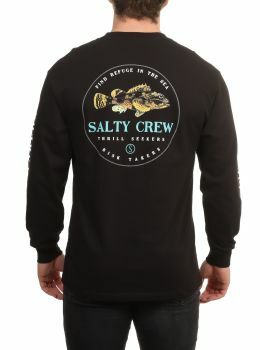Salty Crew Bottom Feeder Long Sleeve Top Black
