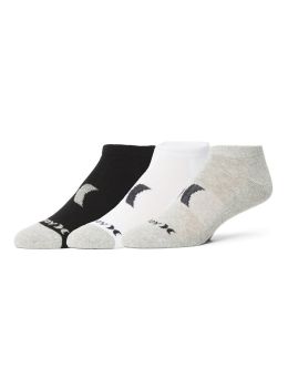 Hurley Icon Low Cut 3Pk Socks White Grey Black