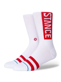 Stance OG Socks White Red