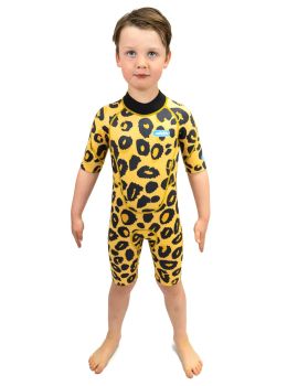 Saltskin Kids 2MM Shorty Wetsuit Leopard