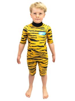 Saltskin Kids 2MM Shorty Wetsuit Tiger