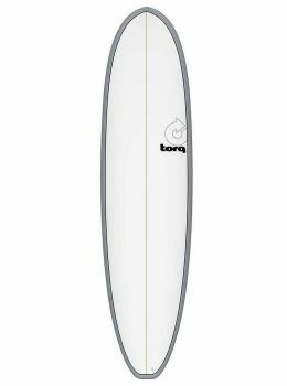Torq Mod Fun V+ Surfboard 7ft 4 Grey Pinline