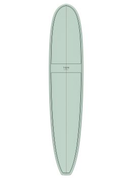 Torq Longboard Surfboard 8ft0 Palm Green Tint