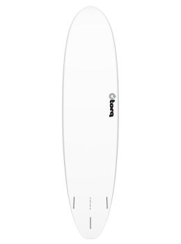 Torq Mod Fun V+ Surfboard 7ft4 White Pinline