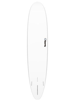 Torq Longboard Surfboard 8ft0 White Pinline