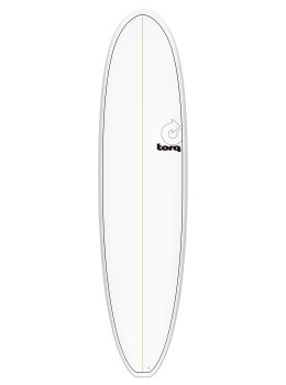 Torq Mod Fun V+ Surfboard 8ft2 White Pinline