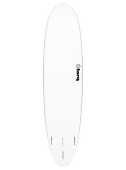 Torq Mod Fun V+ Surfboard 7ft8 White Pinline