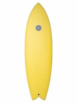 Elemnt Twin Fish Surfboard 5ft 10 Mustard