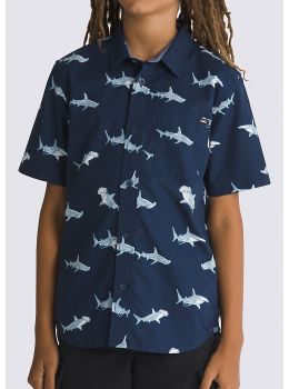 Vans Boys Shark Shirt Dress Blues