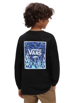 Vans Boys Print Box Long Sleeve Black