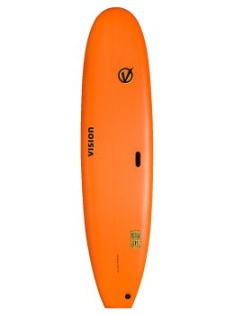 Vision Shoot Out Soft Surfboard 7ft0 Orange/Green