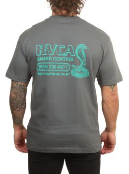 RVCA Snake Control Tee Dark Slate