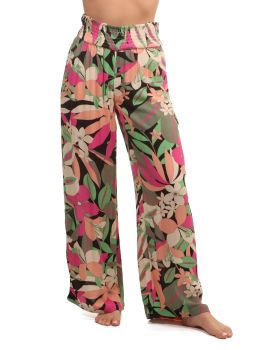 Roxy Along The Beach Printed Trousers Palm Song