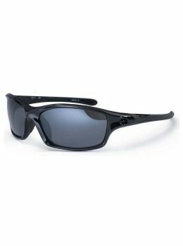 Bloc Daytona Sunglasses Shiny Black/Grey Flash