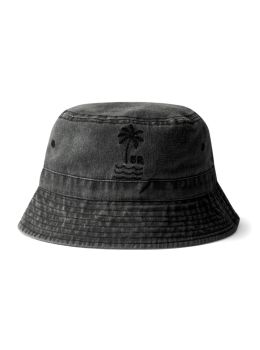Saltrock Palm Bucket Hat Dark Grey