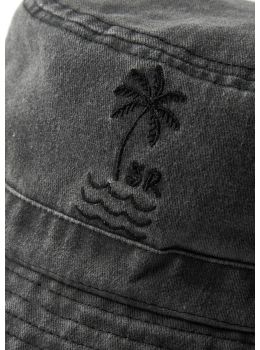Saltrock Palm Bucket Hat Dark Grey