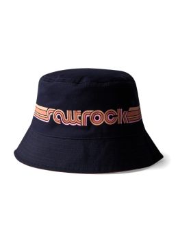 Saltrock Retro Stripe Bucket Hat Dark Grey