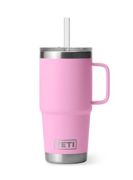 Yeti Rambler 25oz Straw Mug Power Pink