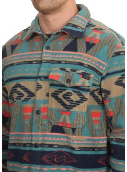 Billabong Furnace Flannel Fleece Shirt Pacific