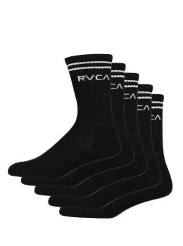 RVCA Union III 5 Pack Socks Black