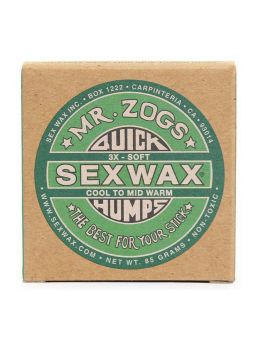 Sexwax Quick Humps Soft Surfboard Wax Green Cool to Mid Warm