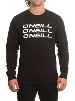 ONeill Triple Stack Crew Sweatshirt Black Out
