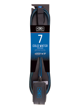 Ocean & Earth Cold Water One-XT Leash 7ft BlkBlu