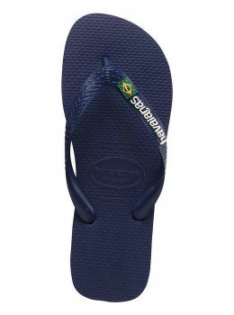 Havaianas Brasil Logo Sandals Navy Blue