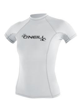 ONeill Ladies Basic Skins Rash Vest Off White