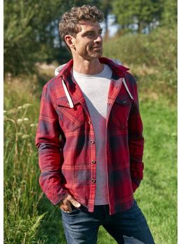 Saltrock Colter Hooded Shirt Red