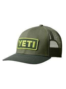 Yeti Logo Badge Trucker Cap Highlands Olive Forest