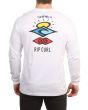 Ripcurl Search Icon Long Sleeve Top White